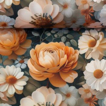 Preview: Outdoorstoff Flowing Bloom Blüten gelb/creme Töne by Swafing von Sarah Mariam
